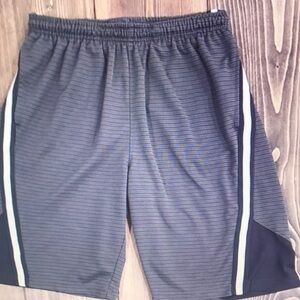 Gray Striped Men's Shorts